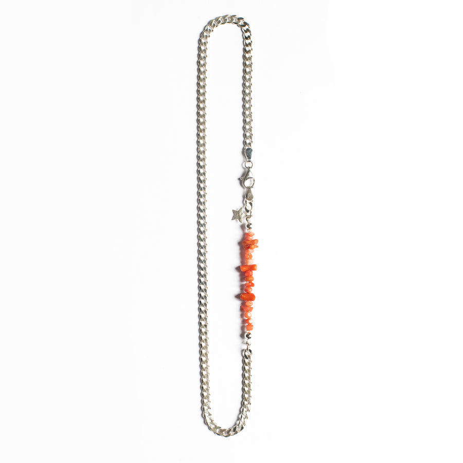 CORAL CURB NECKLACE